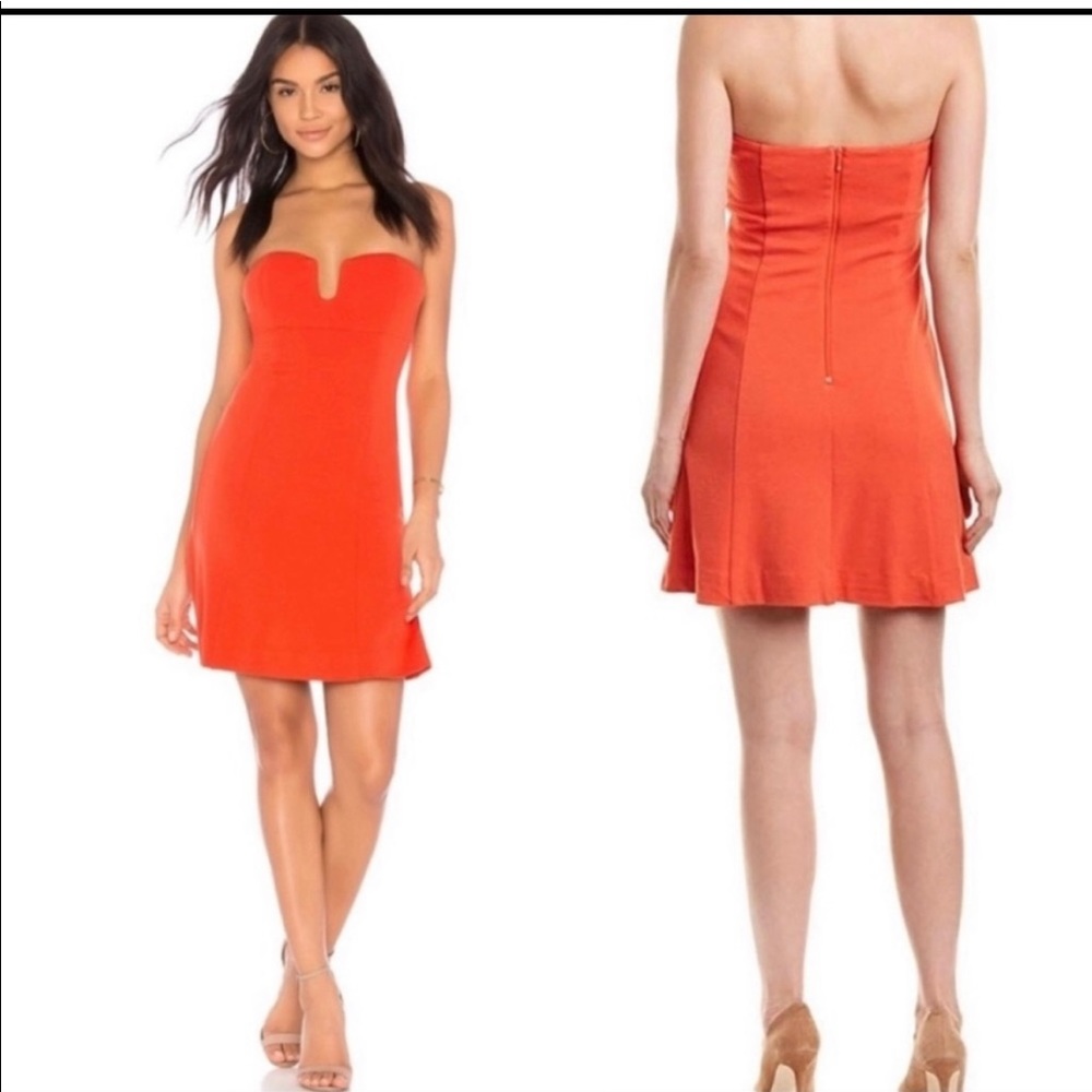 Finders Keepers Orange Mini Dress